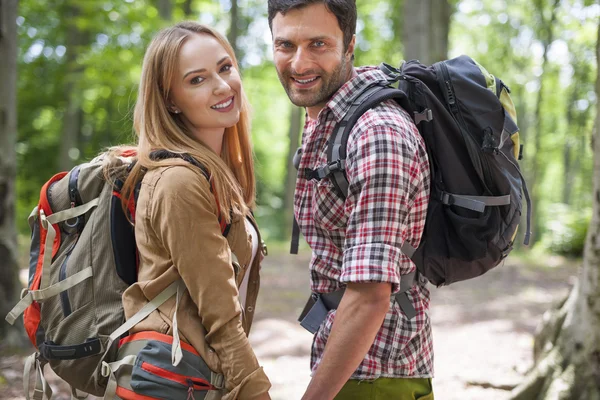 Paar verbringt immer Urlaub zusammen — Stockfoto