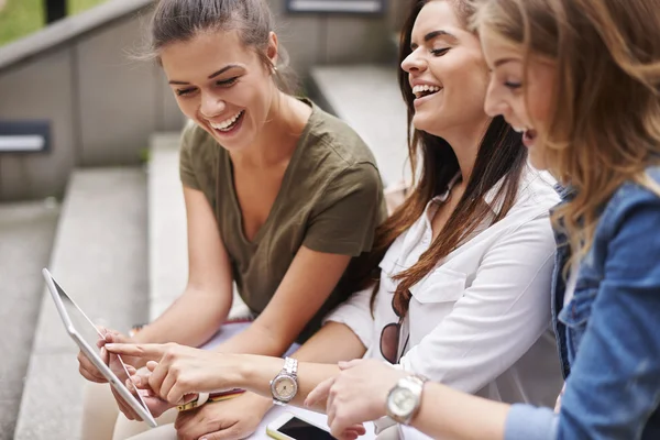 Female students while education — Stock Photo, Image