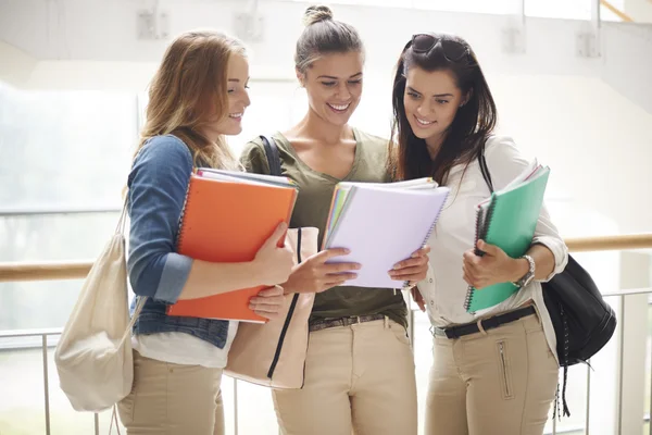 Kvinnliga studenter under utbildning — Stockfoto