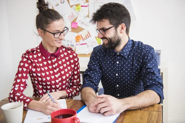 Good relations among colleagues — Stock Photo, Image