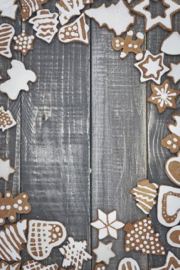 Noel gingerbreads çerçevesinden