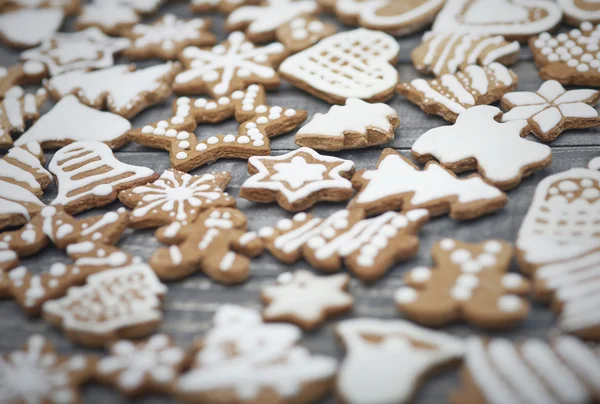 Bolinhos de Natal fundo — Fotografia de Stock