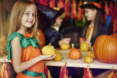 Kabaklar dekorasyon çocuk