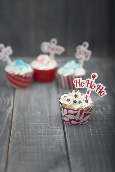 Deliciosos queques de Natal — Fotografia de Stock