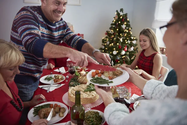 Happy family in Christmas — Stock Photo, Image