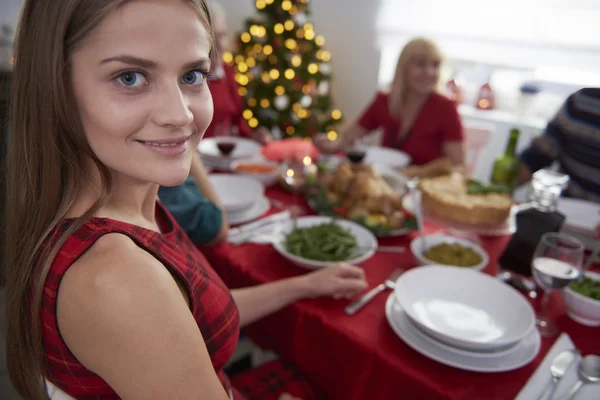 Família feliz no Natal — Fotografia de Stock