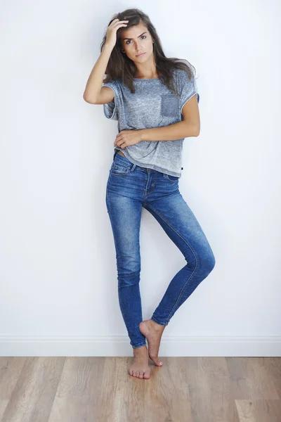Woman wearing casual clothes — Stock Photo, Image
