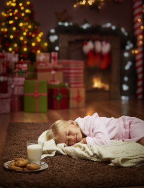 Noel için kız whaiting