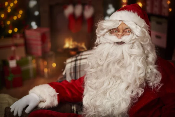 Santa Claus with white beard — Stock Photo, Image