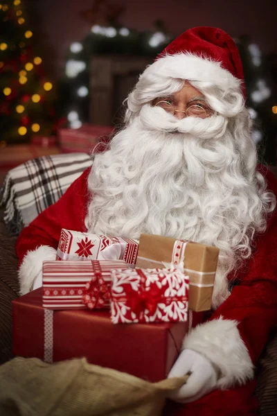 Santa Claus with white beard — Stock Photo, Image