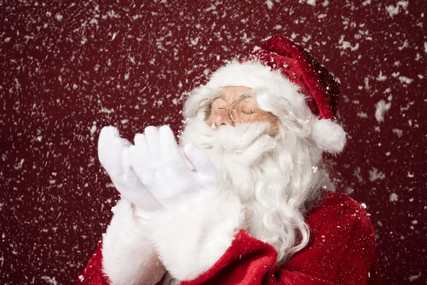 Papá Noel trae nieve — Foto de Stock