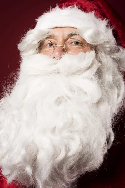 Santa Claus con barba blanca — Foto de Stock