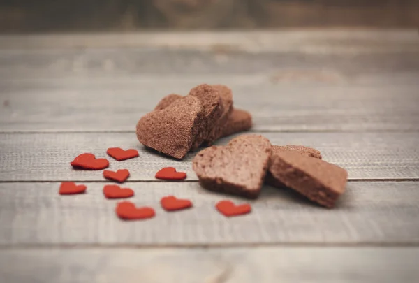 Liefde in de dag van Valentijnskaarten — Stockfoto