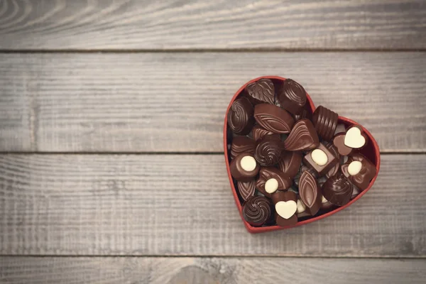 Liefde in de dag van Valentijnskaarten — Stockfoto