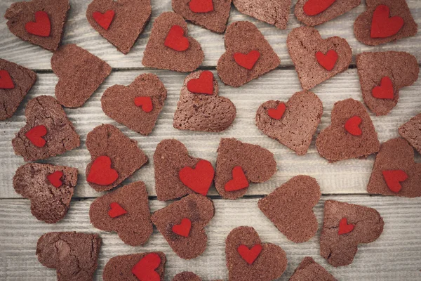Liefde in de dag van Valentijnskaarten — Stockfoto