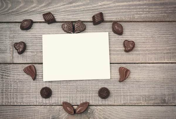 Doce mensagem para o meu amor — Fotografia de Stock