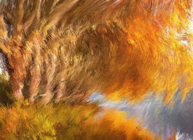 İnce dijital fiberden soyut Geometrik Arkaplan. Optik illüzyonlu patern. 3d illüstrasyon.