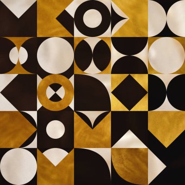 Soyut Geometrik Arkaplan. Optik İllüzyonlu Desen.