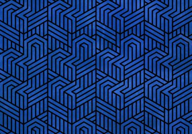 Siyah arkaplanlı art deco deco dekoru