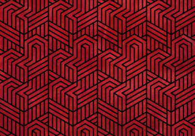 Siyah arkaplanlı art deco deco dekoru