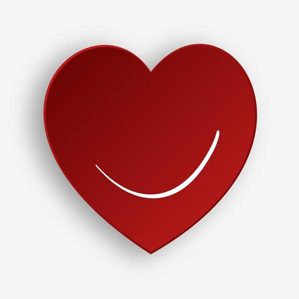 Duży Symbol Serca Dla Pocztówki Walentynki — Zdjęcie stockowe