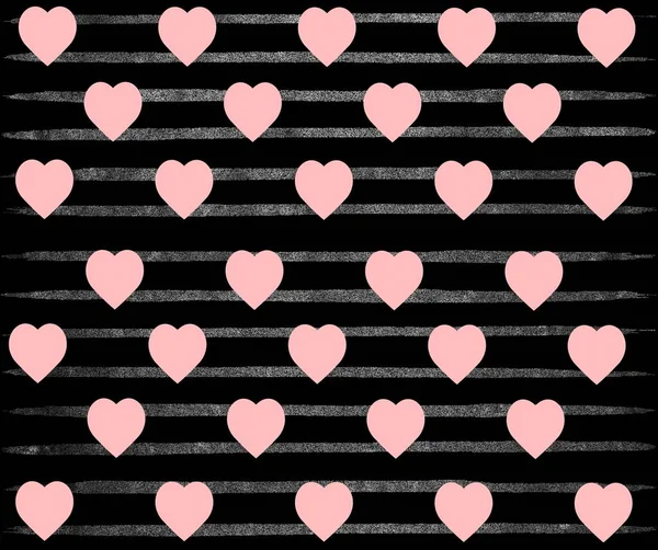 Tema Padrão Coração Para Dia Dos Namorados — Fotografia de Stock