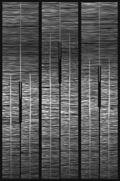 Minimal Abstract Geometrical Background Thin Digital Fibre Patrón Con Ilusión —  Fotos de Stock