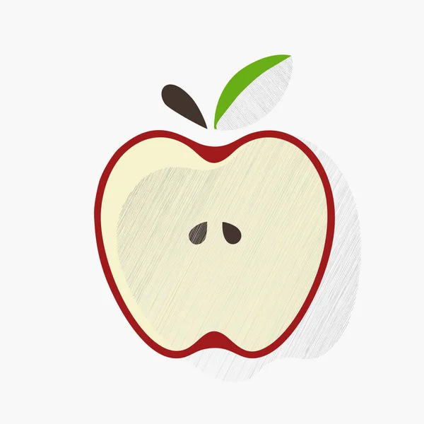 Abstrakt Äpple Med Ljusa Linjer Närbild — Stockfoto