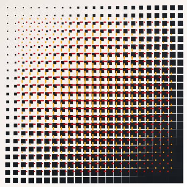 kareler ile soyut geometrik illüstrasyon