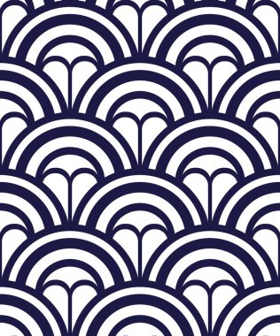 Klasik Japon balık pulu.