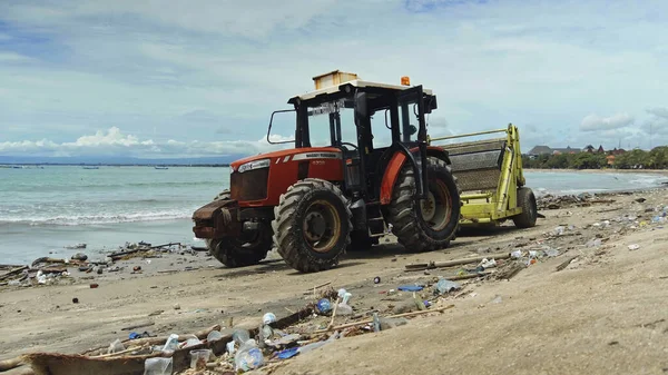 Kuta Badung Bali Kuta Beach Indonesia January 2021 Tractor Technic — Stock Photo, Image