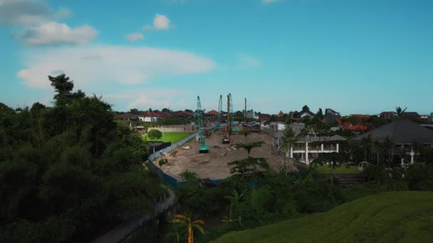 Canggu Badung Bali North Kuta Indonésia Abril 2021 Vídeo Drone — Vídeo de Stock