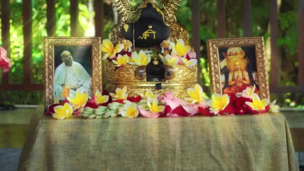 Benoa Kuta Kabupaten Badung Bali Endonezya Temmuz 2021 Bhaktivedanta Swami — Stok video