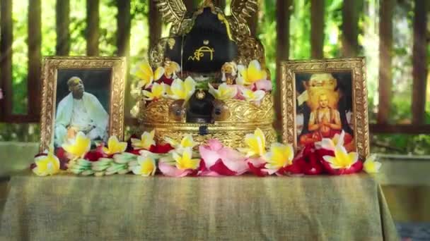Benoa Kuta Kabupaten Badung Bali Indonesien Juli 2021 Bilder Bhaktivedanta — Stockvideo
