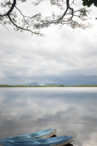 Vista Minimalista Lake Revenge Está Bengkulu Indonesia — Foto de Stock