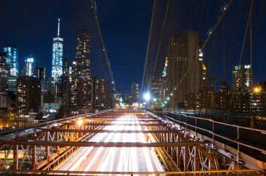 Geceleyin Brooklyn Köprüsü