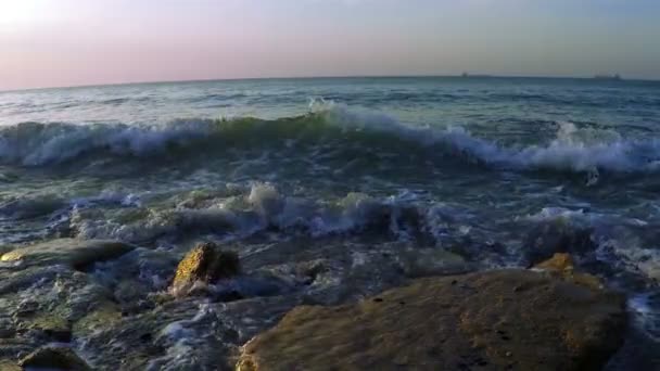 Slow Evening Surf — Stock Video