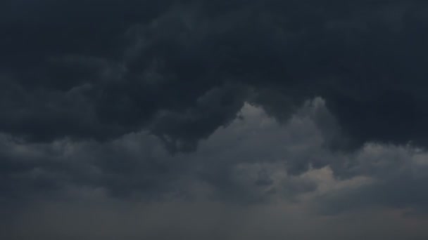 Clouds and Lightning and Rain — Stock Video