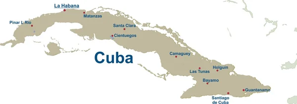 Küba Haritası