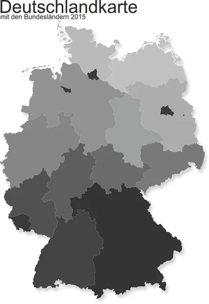 Γερμανία Χάρτης — Διανυσματικό Αρχείο