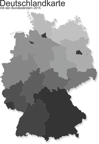 Germania Mappa — Vettoriale Stock