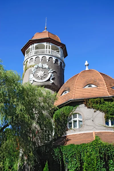 Vodárenská věž - symbol města Svetlogorsk (do 1946 Rauschen). Kaliningradská oblast, Rusko — Stock fotografie