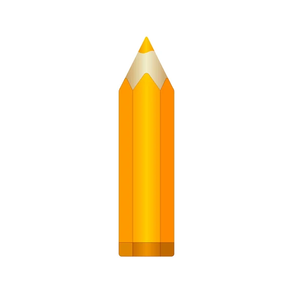 Lápiz naranja grande. Vector EPS10 — Vector de stock