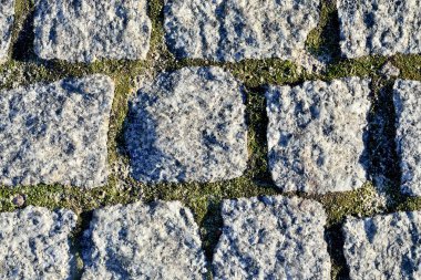 Antika cabblestone yol