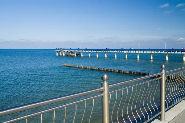 Zelenogradsk Kaliningrad Region Russia September 2020 Tourists Walk Sea Promenade — Stock Photo, Image