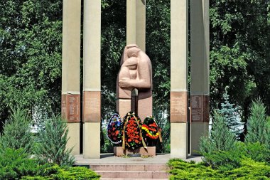 Silahlı çatışma kurbanları için bir anıt. Kaliningrad, Rusya Federasyonu