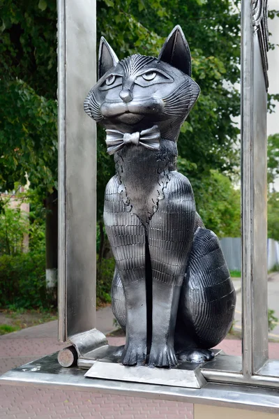 Monumentul pisicilor din Zelenograd. Zelenogradsk, Kaliningrad oblast, Rusia — Fotografie, imagine de stoc