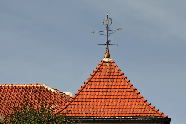 Old German tile roof. Zelenogradsk (Cranz), Russia — Stock Photo, Image