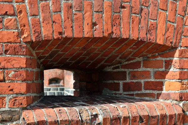 Crenel in the old german fort — Stock Photo, Image