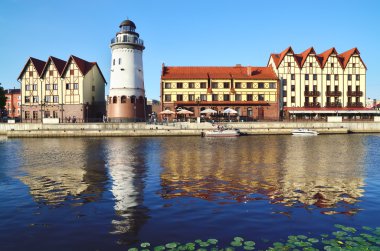 Balıkçı köyü - Kaliningrad (1946 Koenigsberg kadar) turistik. Rusya